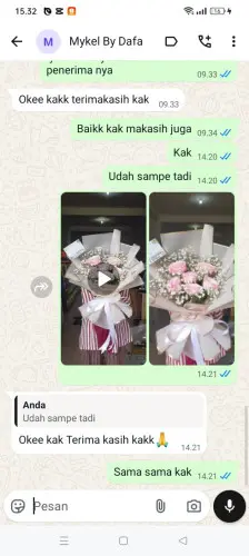Testimonial Buket Bunga sagaracipta