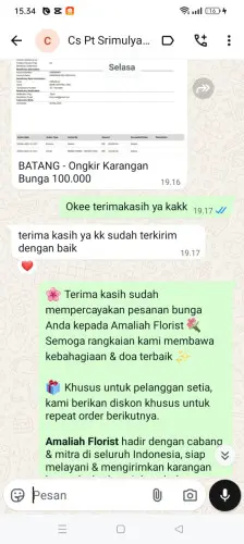 Testimonial Papan Bunga sagaracipta